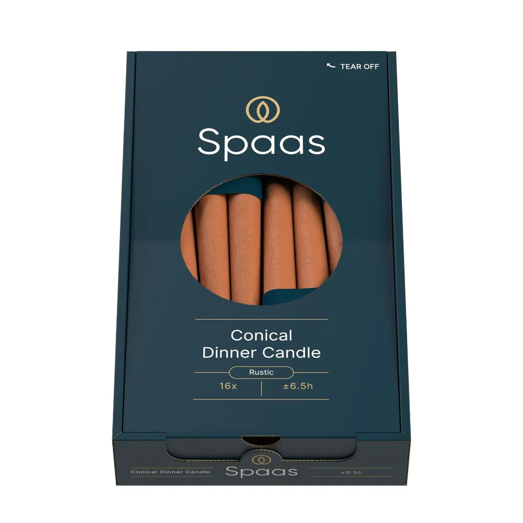 Conische Dinerkaars Kaars Oranje - 0633259.802_3.webp