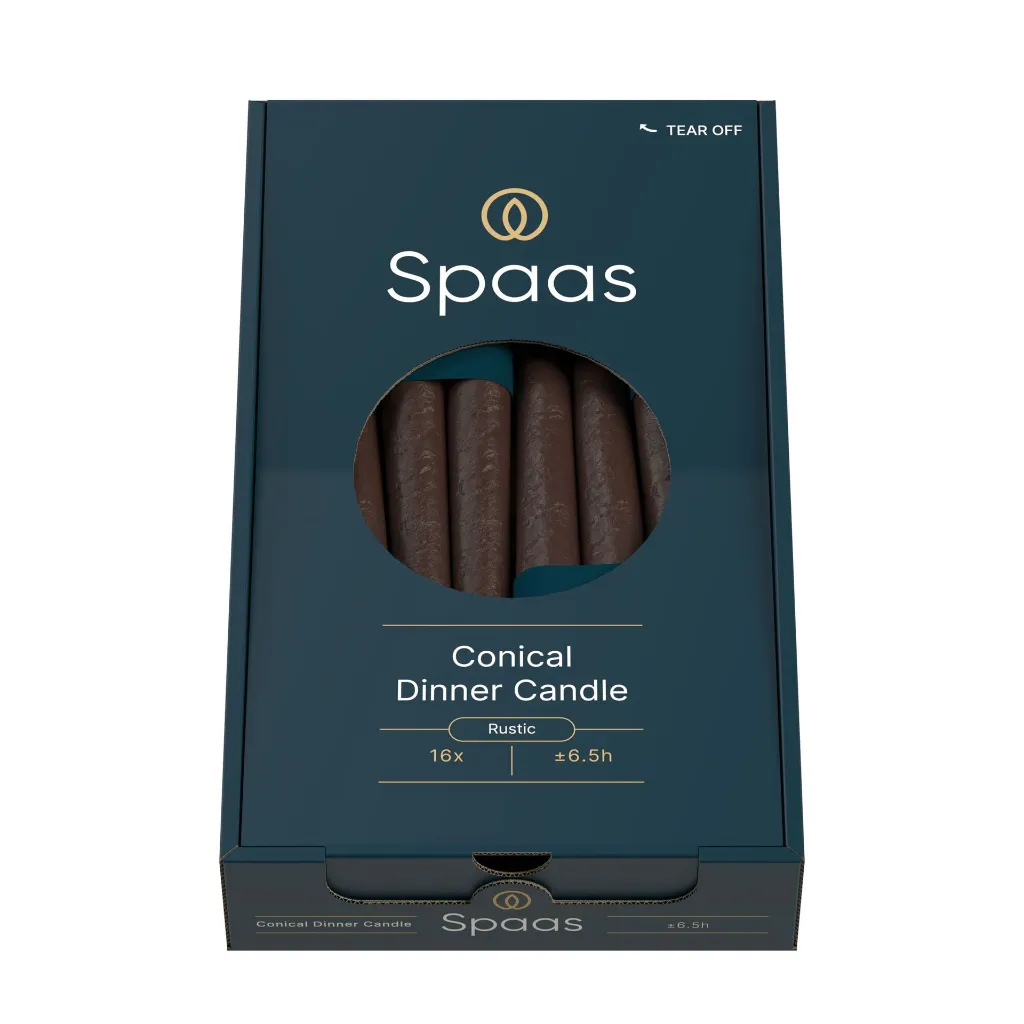 Conische Dinerkaars Kaars Donkerbruin - 0633259.807_3.webp