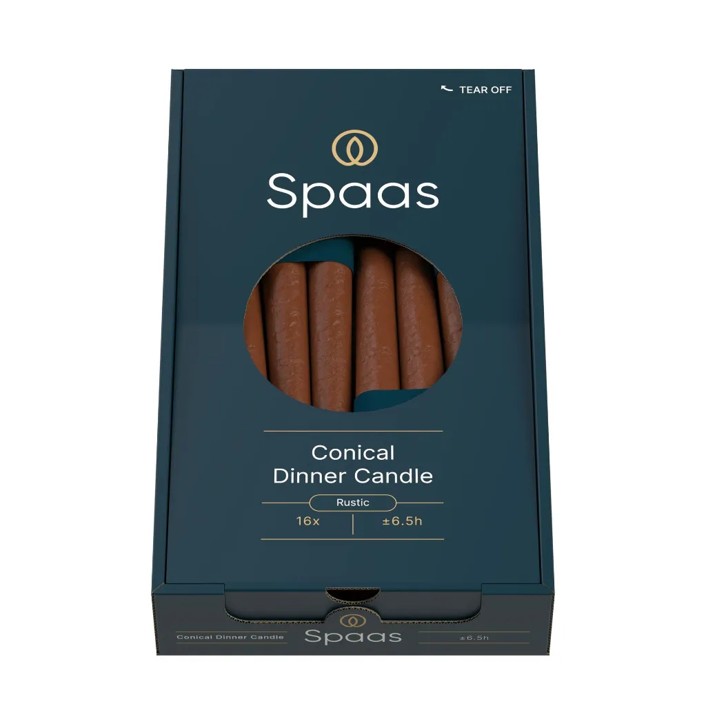 Conische Dinerkaars Kaars Cognac - 0633259.808_3.webp