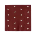 Hartjes Servet Donker Rood