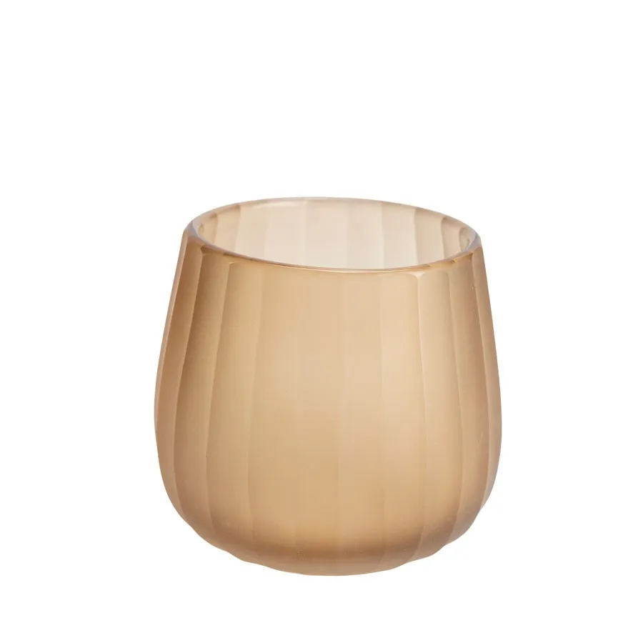 [ISA-86000] Tyra Theelichthouder Beige S