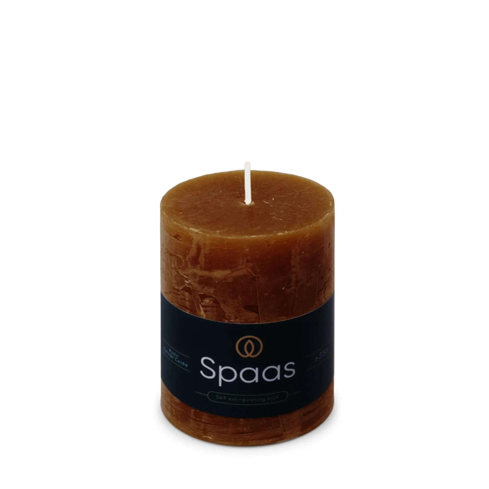 Rustieke Cilinderkaars Cognac M
