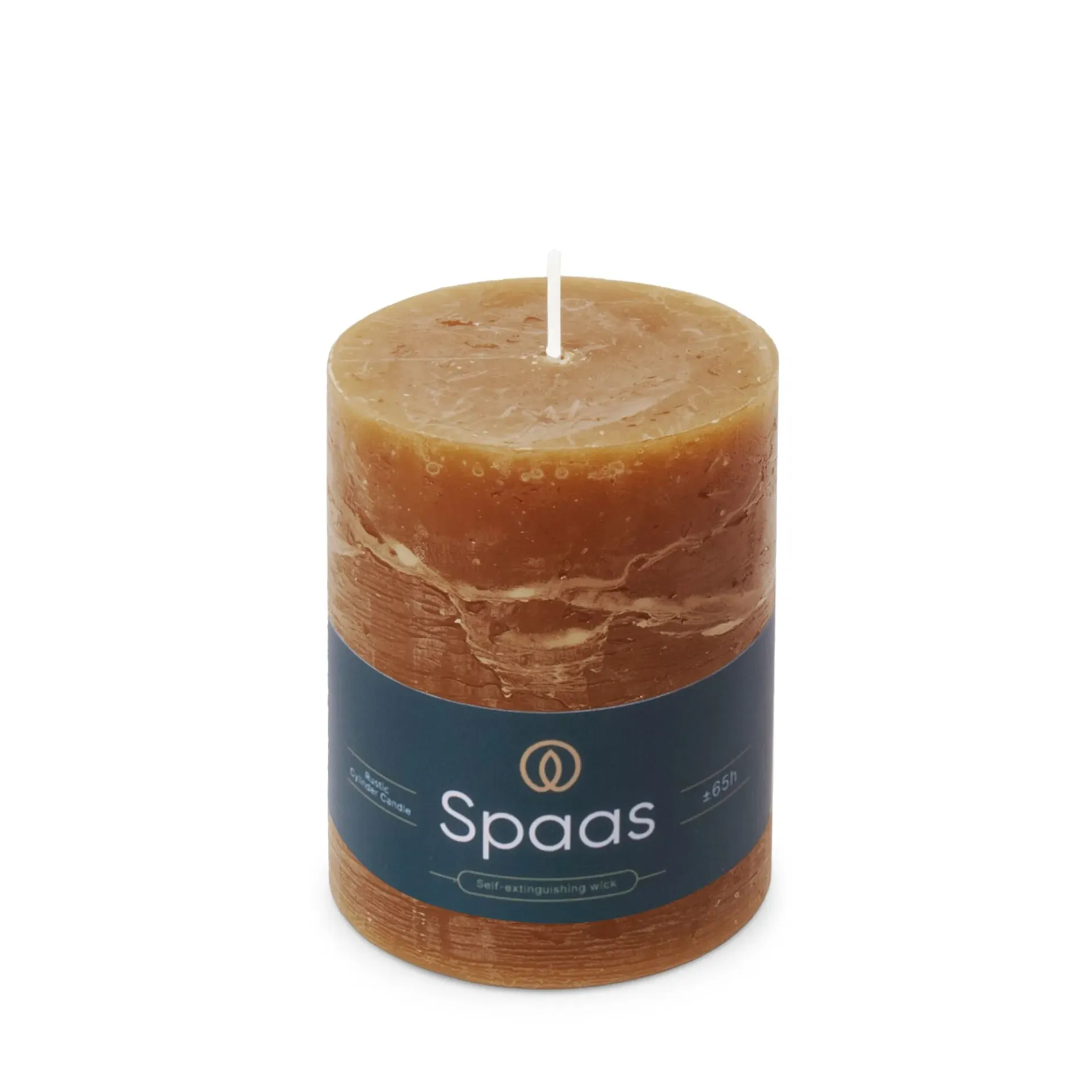 [SPA-0633255.808] Rustieke Cilinderkaars Cognac L