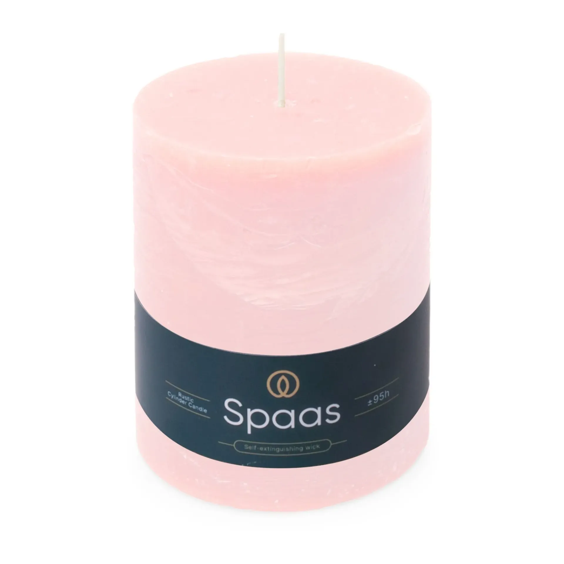 Rustieke Cilinderkaars Roze XL