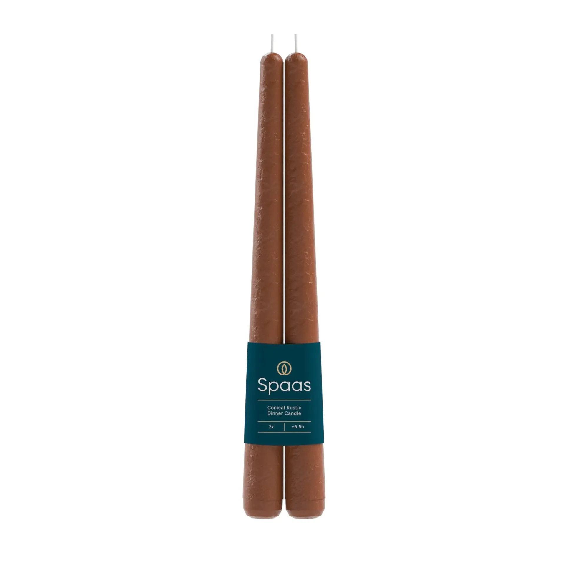 [SPA-0633259.808] Conische Dinerkaars Kaars Cognac