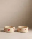 Cozy Hearts Pet Eetkom Set van 2